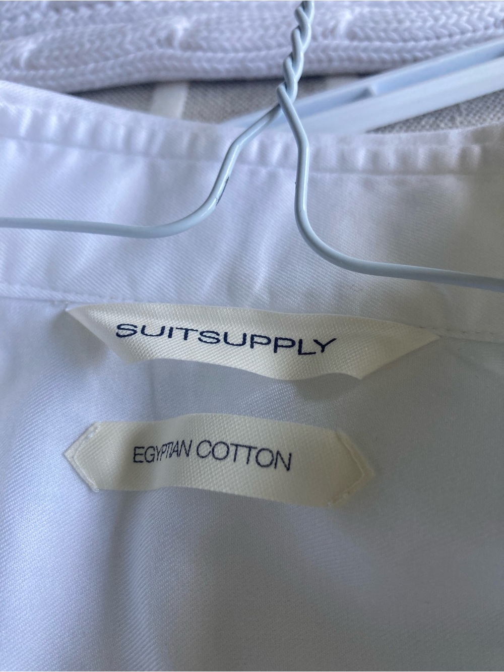 Men’s suit supply extra slim fit Egyptian Cotton shirt with wide spread collar - Picture 4 of 4